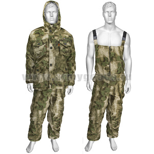 Костюм зим. Горка "мох" (A-TACS FG) (фольгированный подклад у куртки) ткань Rip-Stop