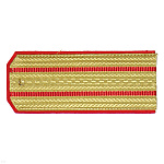 Погоны парад. зол. шелк. 2 красн. пр.