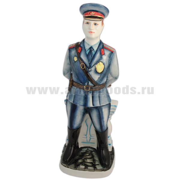 Штоф керамический Полицейский (цветной) 1 л