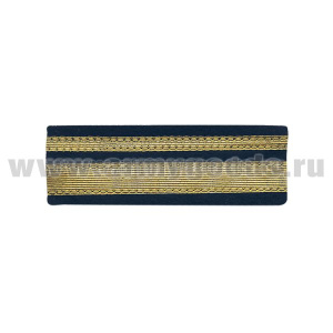 Нарукавный знак различия офицера ВМФ (галун на синем фоне) лейтенант