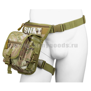 Подсумок тактический средний на бедро SWAT "мультикам"