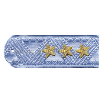 Погоны Полиции (ОВД) генерал-полковник на рубашку (голубые БЕЗ КАНТА)