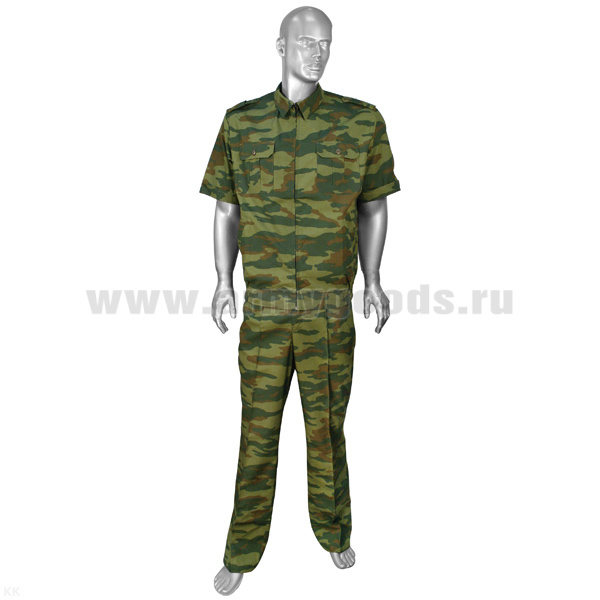 Костюм лет. Р-1 (кор.рук.) на молн Флора (рубаш.ткань)