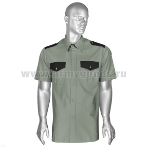 Рубашка Охранника (кор.рук.) оливковая р-ры с 37 по 46
