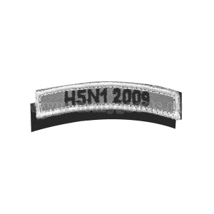 Нашивка на рукав дугов. вышит. H5N1 2009 (на липучке)