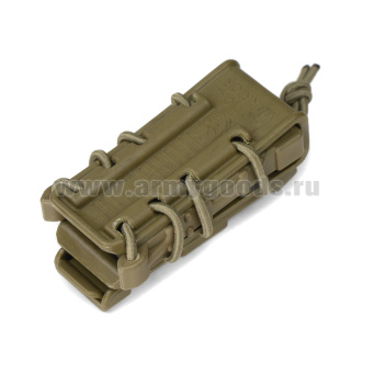 Подсумок тактический для магазина Ярыгина, Глок, ПЛК (ударопрочный полиамид с резинками) песочный