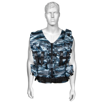 Жилет разгрузочный тактический Армейский "камыш" серый (ткань "оксфорд")