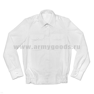 Рубашка мужская (дл.рук.) Белая  Кадетская