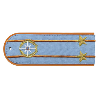 Погоны «машинная вышивка» из рубаш. ткани МЧС голубые с вышит. эмблемой (подполковник) пластик