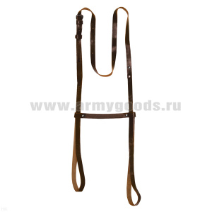 Ремешок кожаный для плащ-накидки офиц. коричневый (ТУ 17 РФ 12-76-39-79, изм. 1)