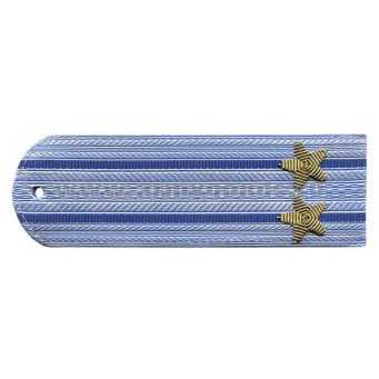 Погоны Юстиция нов/обр без канта серо-голуб. вышит. канителью (подполковник)