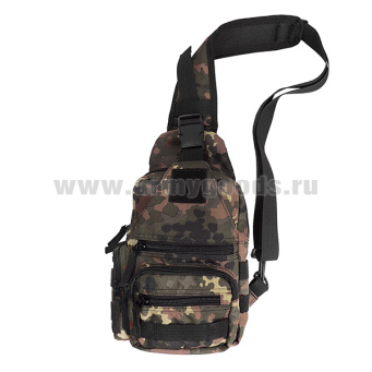 Сумка на грудь ("груша") “Лягушка” (Flecktarn) (16x8x32 см)