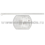 Набор артиллерийский (круг АК-3 + линейка пласт. МПЛ-50)
