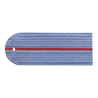 Погоны серо-голубые 1 красн. пр. без канта (Полиция на серо-голубую рубашку) нов/обр 12 см