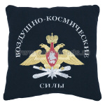 Подушка сувенирная вышитая (30х30 см) Воздушно-космические силы