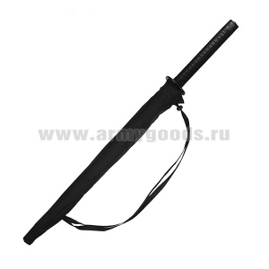 Зонт тактический черный (ручка в виде рукоятки катаны)