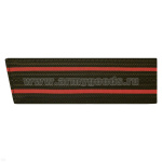 Погоны оливк. 2 красн. пр. (со скосом) 15,5 см