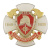 Значок мет. 360 лет пожарной охране 1649-2009 (белый крест с накл., заливка смолой)