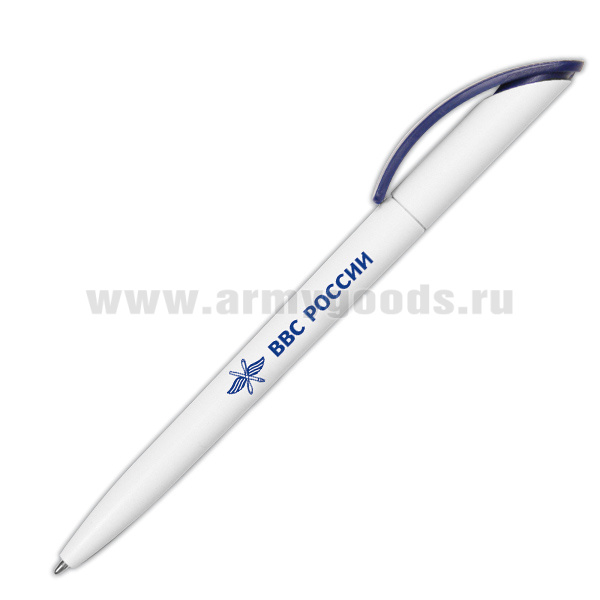 Ручка шариковая пластиковая с символикой ВВС России (чернила синие)
