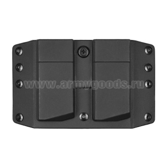 Подсумок тактический под 2 магазина Пистолета Ярыгина (ПЯ) ударопрочный полиамид (черный)