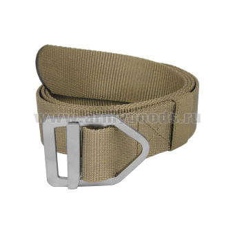 Ремень тактический тесьма (нейлон) ширина 38 мм с мет. пряжкой песочный