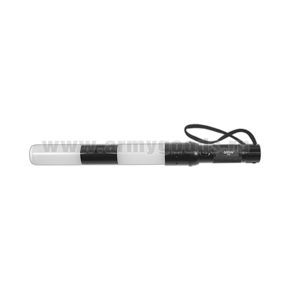 Жезл полосатый (светодиод) стробоскоп (с мет. ручкой) длина 35-37 см (укомплектован батарейками)