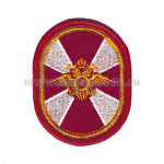 Шеврон вышит. ВВ (овал) люрекс