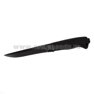 Нож НОКС Ирбис 140 (рукоятка резинопластик, клинок черный) 24,5 см