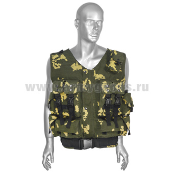 Жилет разгрузочный тактический ОМОН "пограничник" (ткань Rip-Stop 35% х/б, 65% п/э)
