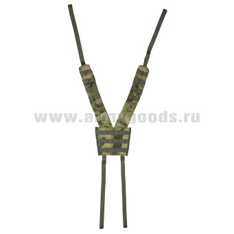 Лямки плечевые "сбруя" (для разгрузочной системы "Тактик") "мох" (A-TACS FG) (с системой крепления "MOLLE")