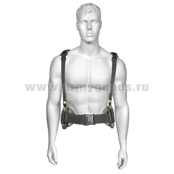 Пояс тактический малый (Д) с плечевыми ремнями и системой крепления "MOLLE" "мультикам" №5-6