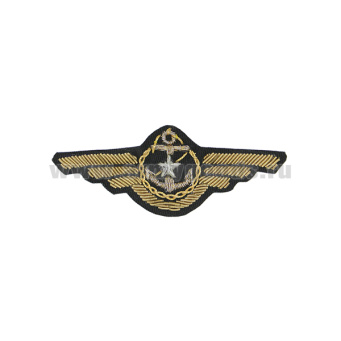 Нагрудный знак канит. лат. ВМФ (со звездой) для командного состава