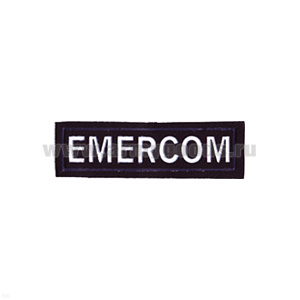 Нашивка на грудь пластизол. Emercom (2 цв.) 8 см