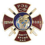 Значок мет. Отдельный полк РЭБ СФ (спрут)