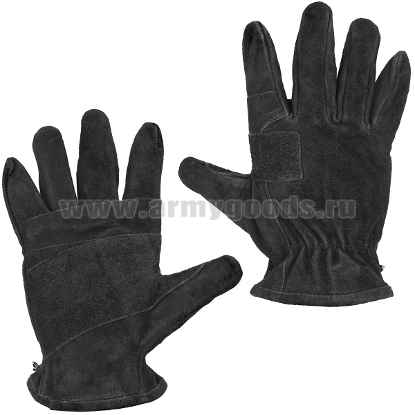 Перчатки замшевые "Спецназ Горные" черные (без защитных накладок)