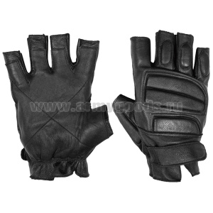 Перчатки кожаные обр/пал с защитными накладками СОБР-3
