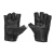 Перчатки кожаные обр/пал с защитными накладками черные